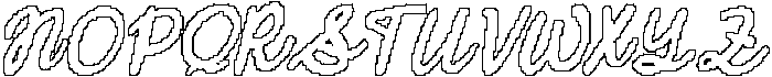 CS Danica Pixel Outline otf (400) Font UPPERCASE