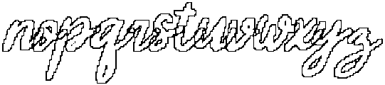 CS Danica Pixel Outline otf (400) Font LOWERCASE