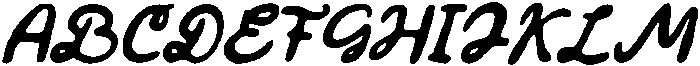 CS Darla Drawn Italic otf (400) Font UPPERCASE