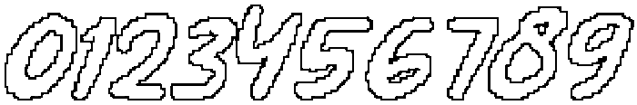 CS Darla Pixel Outline otf (400) Font OTHER CHARS