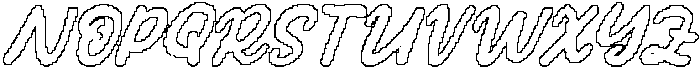 CS Darla Pixel Outline otf (400) Font UPPERCASE