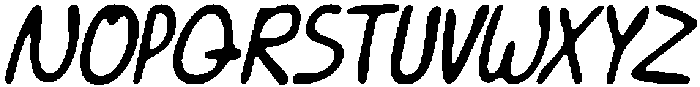 CS Darlene Drawn Italic otf (400) Font UPPERCASE