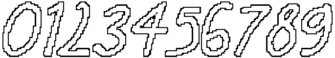 CS Darlene Pixel Outline otf (400) Font OTHER CHARS