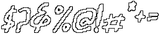 CS Darlene Pixel Outline otf (400) Font OTHER CHARS
