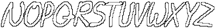 CS Darlene Pixel Outline otf (400) Font UPPERCASE