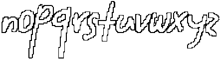 CS Darlene Pixel Outline otf (400) Font LOWERCASE