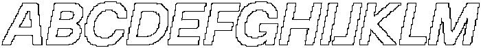 CS Darvish Pixel Outline otf (400) Font UPPERCASE