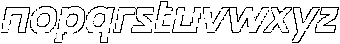 CS Darvish Pixel Outline otf (400) Font LOWERCASE