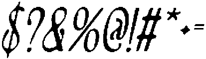 CS Delaney Drawn Italic otf (400) Font OTHER CHARS