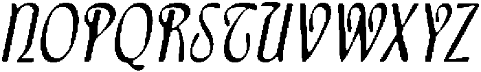 CS Delaney Drawn Italic otf (400) Font UPPERCASE