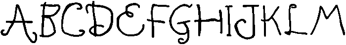 CS Dencha Regular otf (400) Font UPPERCASE