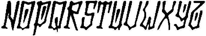 CS Densmore Drawn Italic otf (400) Font UPPERCASE