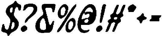 CS Denton Drawn Italic otf (400) Font OTHER CHARS