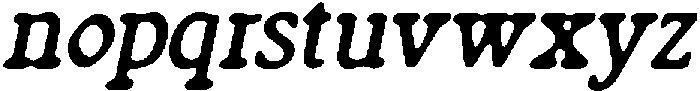 CS Denton Drawn Italic otf (400) Font LOWERCASE