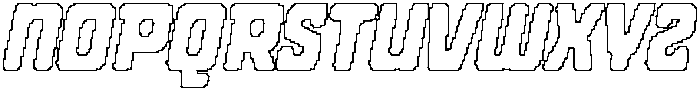 CS Dextor Pixel Outline otf (400) Font UPPERCASE