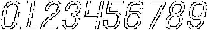 CS Diego Mono Pixel Outline otf (400) Font OTHER CHARS