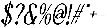 CS Draper Drawn Italic otf (400) Font OTHER CHARS
