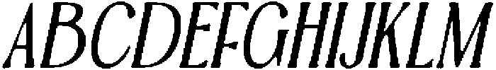 CS Draper Drawn Italic otf (400) Font UPPERCASE