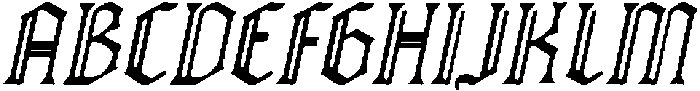 CS Drusilla Drawn Italic otf (400) Font UPPERCASE