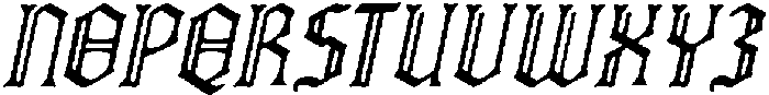 CS Drusilla Drawn Italic otf (400) Font UPPERCASE