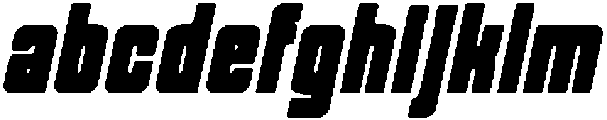 CS Elastix Drawn Italic otf (400) Font LOWERCASE