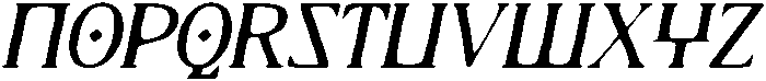 CS Elmore Drawn Italic otf (400) Font UPPERCASE