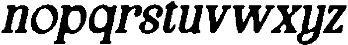 CS Eloise Drawn Italic otf (400) Font LOWERCASE