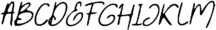 CS Elysia Drawn Italic otf (400) Font UPPERCASE