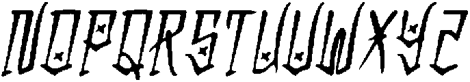 CS Emperor Drawn Italic otf (400) Font UPPERCASE