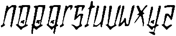 CS Emperor Drawn Italic otf (400) Font LOWERCASE