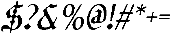 CS Enigma Drawn Italic otf (400) Font OTHER CHARS