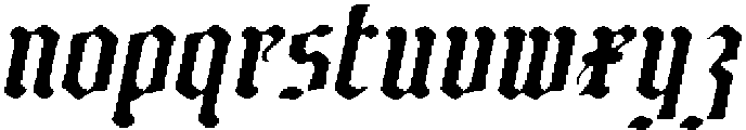 CS Enigma Drawn Italic otf (400) Font LOWERCASE