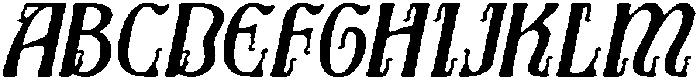 CS Evaris Drawn Italic otf (400) Font UPPERCASE
