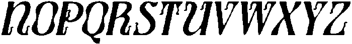 CS Evaris Drawn Italic otf (400) Font UPPERCASE