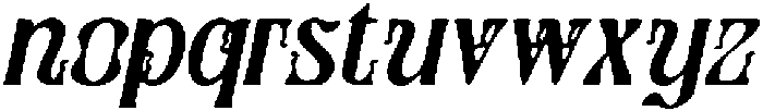 CS Evaris Drawn Italic otf (400) Font LOWERCASE