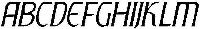 CS Explore Drawn Italic otf (400) Font UPPERCASE