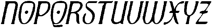 CS Explore Drawn Italic otf (400) Font UPPERCASE