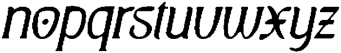 CS Explore Drawn Italic otf (400) Font LOWERCASE