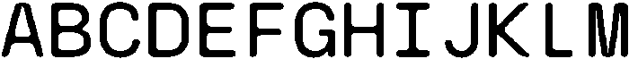 CS Felice Mono Rounded Regular otf (400) Font UPPERCASE