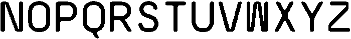 CS Felice Mono Rounded Regular otf (400) Font UPPERCASE