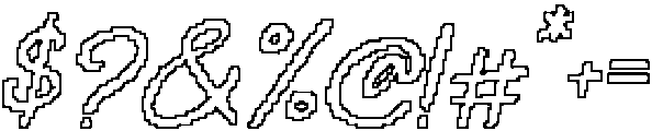 CS Fidela Pixel Outline otf (400) Font OTHER CHARS