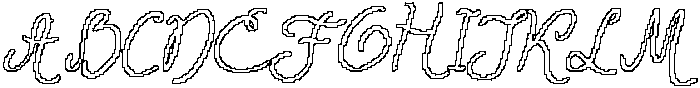 CS Fidela Pixel Outline otf (400) Font UPPERCASE