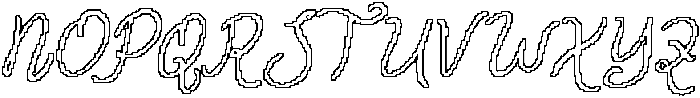 CS Fidela Pixel Outline otf (400) Font UPPERCASE