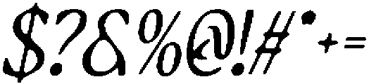 CS Finegan Drawn Italic otf (400) Font OTHER CHARS