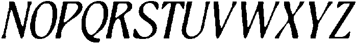 CS Finegan Drawn Italic otf (400) Font UPPERCASE