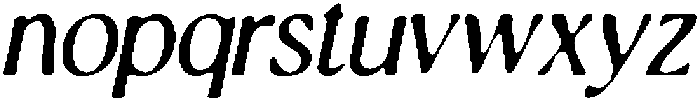 CS Finegan Drawn Italic otf (400) Font LOWERCASE