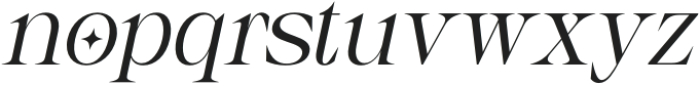 CS Flora Italic otf (400) Font LOWERCASE