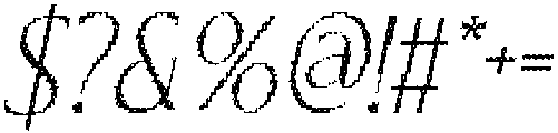 CS Florens Disco Italic otf (400) Font OTHER CHARS