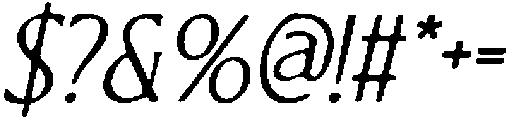 CS Florens Drawn Italic otf (400) Font OTHER CHARS