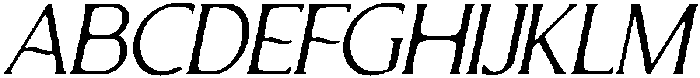 CS Florens Drawn Italic otf (400) Font UPPERCASE